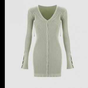House of Cider Knit Dress in Mint Size Medium Never Worn